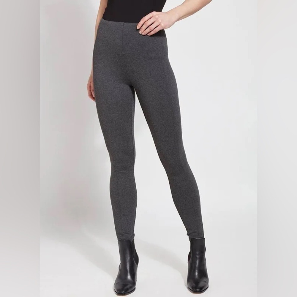 Lysse Mara High Rise Charcoal Gray Leggings Women’s Stretch Tights Size Large
